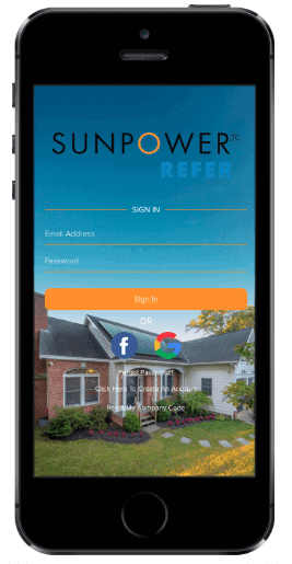 SunPower App, available for iPhone and Android