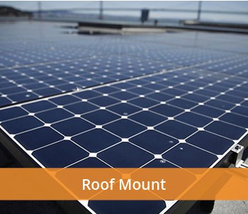 Roof-mounted solar panels