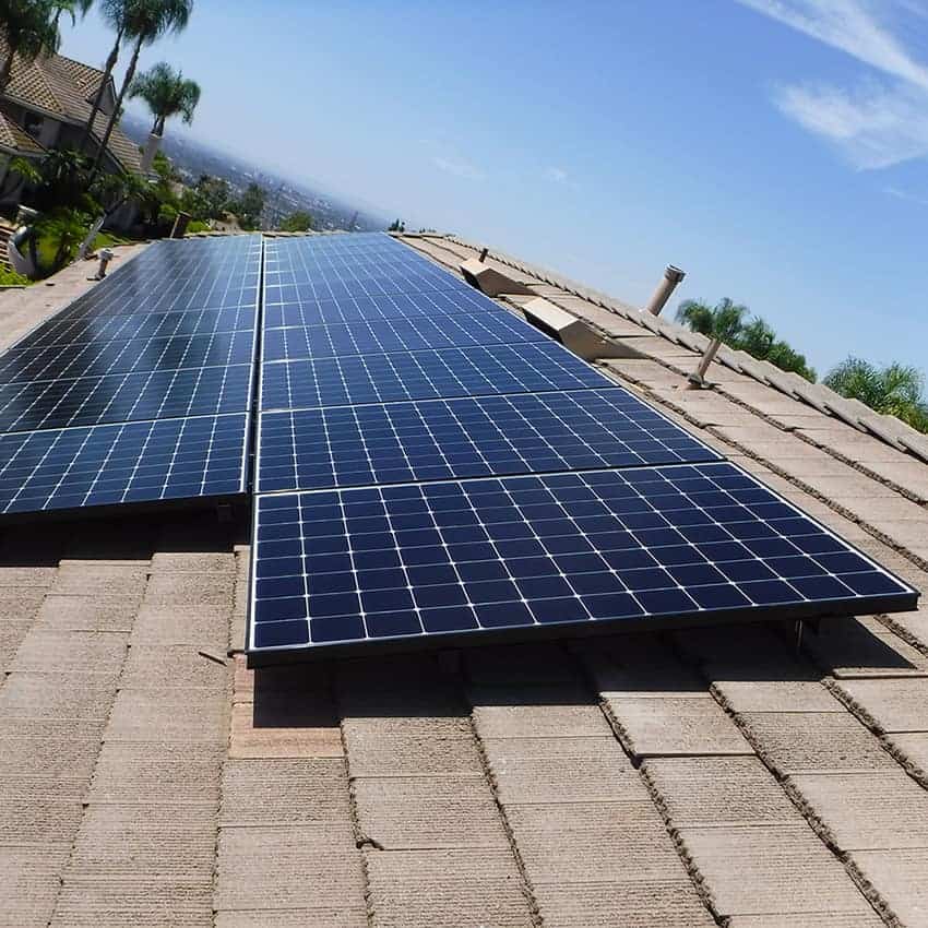 Precis Solar installation on the roof of a home. 