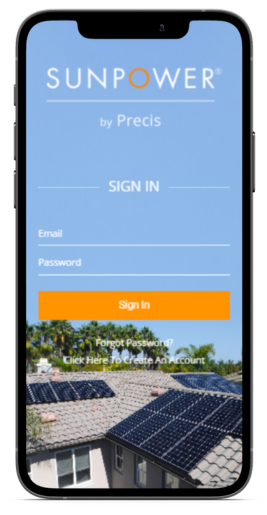 SunPower by Precis App, available for iPhone and Android