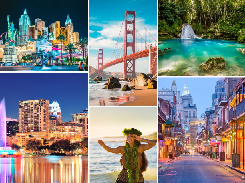 Scenic U.S. travel destinations including Las Vegas, San Francisco, Hawaii, and New Orleans — promoting solar savings and energy solutions with Precis Solar. Scenic U.S. travel destinations including Las Vegas, San Francisco, Hawaii, and New Orleans — promoting solar savings and energy solutions with Precis Solar.